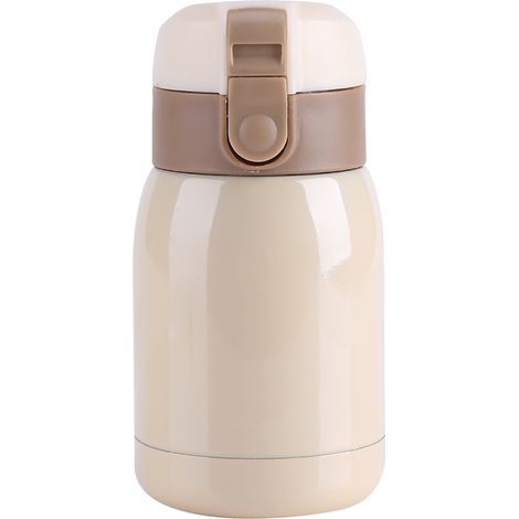 Gourde thermique 200ml inox double paroi isolante, tasse de bureau, bouteille d'eau chaude froide, mug isotherme compact. (1/3)