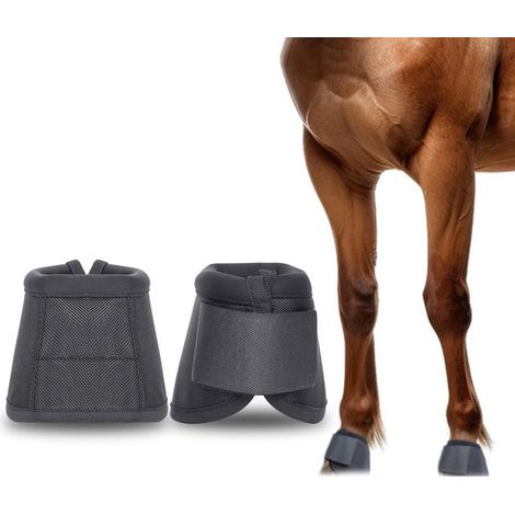 Guêtres de cheval respirantes, légères et anti-rotation, guêtres balistiques durables, noires, taille L (1/5)