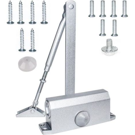Ferme-porte Hydraulique Automatique, (35-60kg) Réglable Groom Fermeture Porte, Ferme Porte Automatique Ideal Pour Commercial et Résidentiel Porte (1/5)