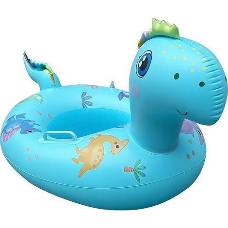 1 bouée bébé, anneau de natation gonflable, siège intégré, dinosaure, pour enfant de 6 à 36 mois (1/4)