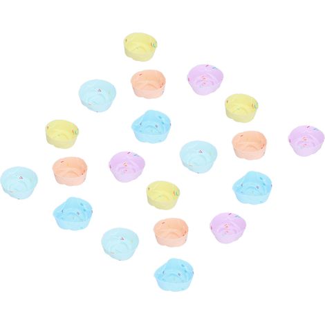 Lot de 20 Moules à Muffins en Silicone, Tasses à Cupcake et Emporte-Pièces pour Gelée, Pudding, Rose, Réutilisables (1/5)
