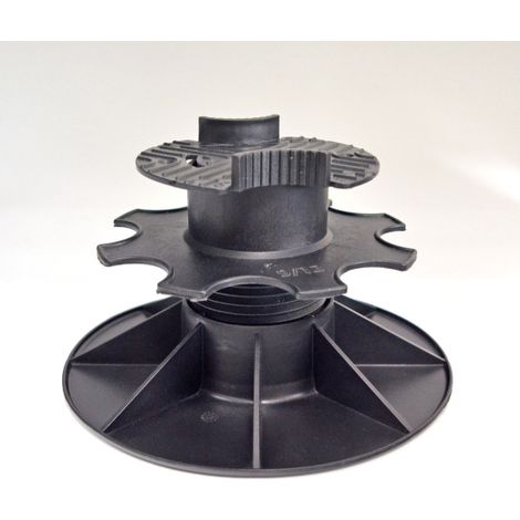Plot terrasse - Lambourde larg. max. 72 mm - Hauteur réglable de 9 à 12,5 cm - lot de 10 (1/5)