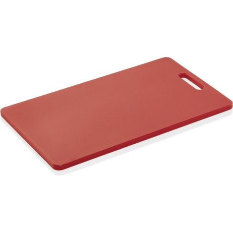 Planche à découper HACCP en Polyéthylène rouge L 400 mm l 250 mm H 12 mm - Was Germany