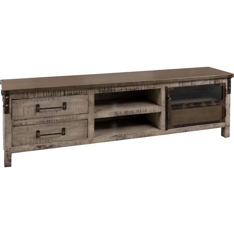 mobile TV in legno di Mango 190x40x60 marrone laccato HEAVY INDUSTRY 234