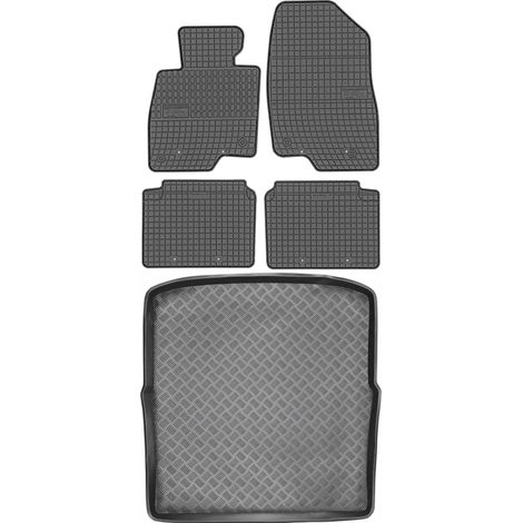 Mazda 6 III Kombi de 2012 SET - Alfombrillas de goma para coche + alfombrilla para maletero