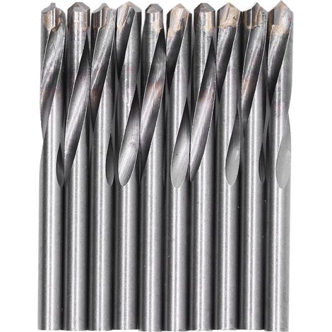 10 forets hélicoïdaux à queue droite en acier tungstène pour gravure et fraisage, fraise pour routeur CNC, 6 mm (1/5)