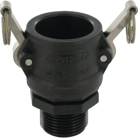 Camlock Tipo B 1" rosca macho polipropileno ARAG 18104B