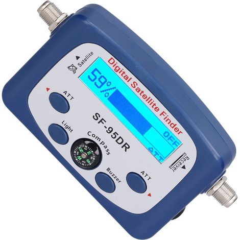 Localisateur satellite TV numérique portable SF-95DR avec boussole buzzer électronique écran LED 950-2150MHz (1/5)