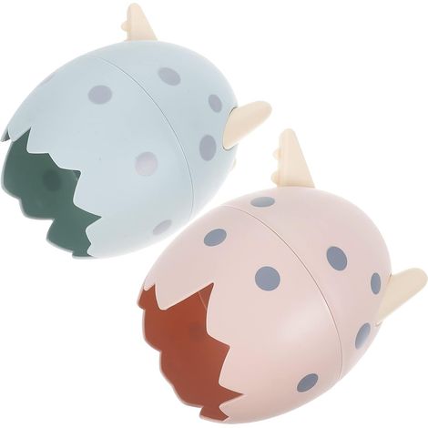 2 Pièces Porte Stylo Œuf de Dinosaure Organisateur de Brosses à Maquillage Fournitures de Bureau pour Rangement Pratique et Décoratif des Étudiants (1/5)