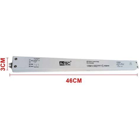 Alimentatore Dimmerabile DALI2 PUSH Pulsante 24V 240W Super Slim 450X32X23mm (1/3)