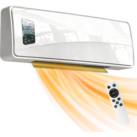 HOMCOM 2000W Ceramic Electric Heater with Fan, Wall Heater, White (1/5)