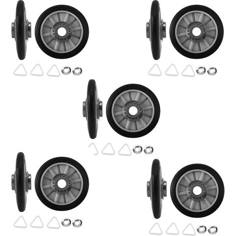 Kit de 10 rouleaux de tambour de sèche-linge 349241T pour Whirlpool, Kenmore et Sears (1/5)