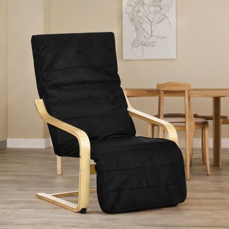 Fauteuil de salon en polyester Birkenholz 66,5 x 94 x 100 cm (1/5)