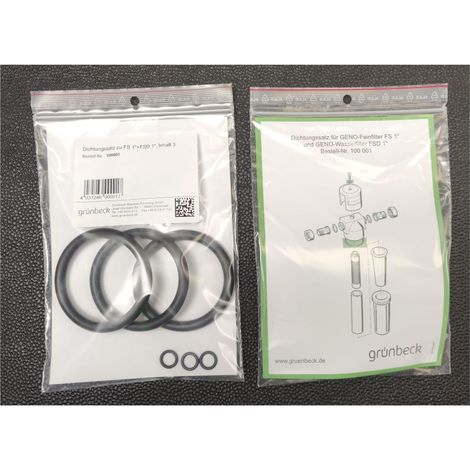 Grünbeck Dichtungssatz für Filter FS und FSD 1 1/4 Zoll - 2 Zoll Feinfilter 3er Set (1/2)