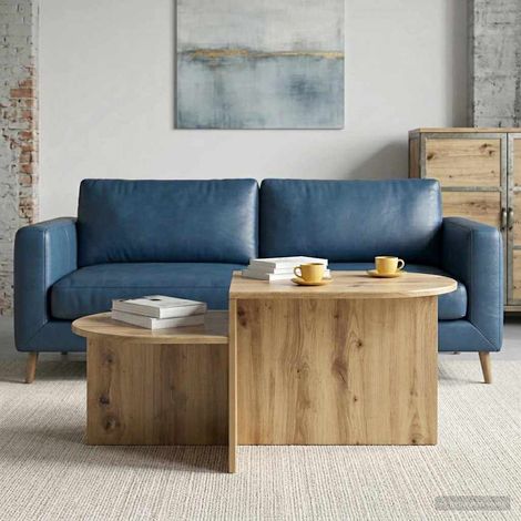 vidaXL Tavolino da salotto Rovere Artigianale 100 x 50 x 40 cm