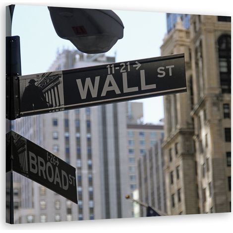 Tableau sur toile Wall Street New York 40x40 (1/5)
