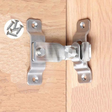 Verrou de sécurité à angle droit 90° en acier inoxydable Dingchi, loquet à goupille, outils pour portes, hôtels et maisons (1/5)