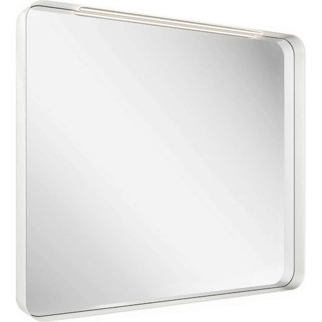 Ravak Strip - Espejo con iluminación LED, 81x71 cm, blanco X000001567