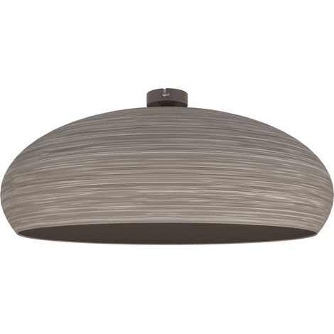 LUMICOM UFO Plafoniera, 1xE27, max 42W, metallo, tortora lucido, D.60cm (1/2)
