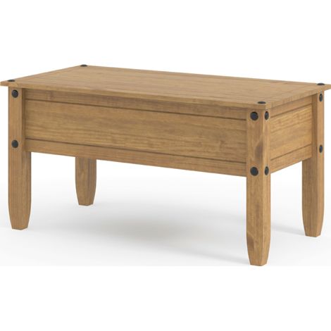 Corona Coffee Table - Pine - 107 x 53.8 x 46.6 cm - Antique Waxed Pine