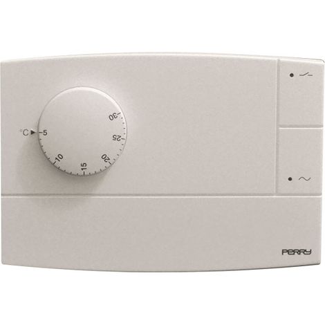 Thermostat mural Perry Zefiro blanc