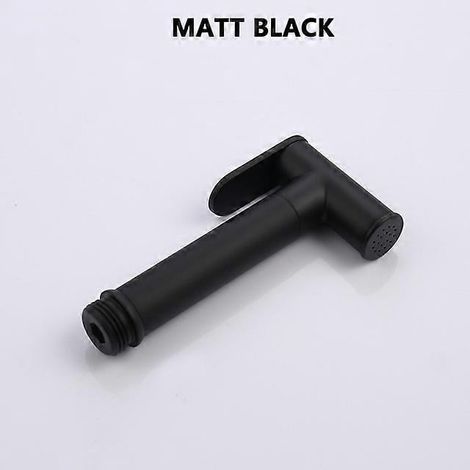 Ensemble d'accessoires pour bidet et WC à main en laiton, robinet de bidet noir, douche à jet d'eau pour salle de bain (1/5)