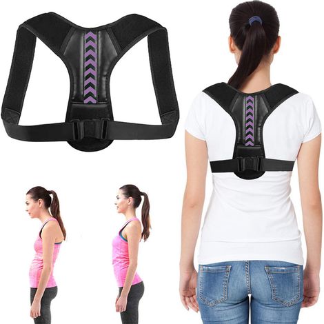 Correcteur de posture dorsal réglable, support de dos, redresseur de colonne, maintien orthopédique ajustable homme femme (1/5)