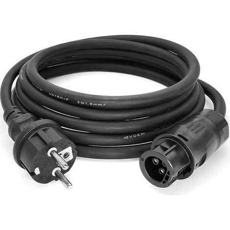 Cable Schuko para paneles solares y microinversores (15m)