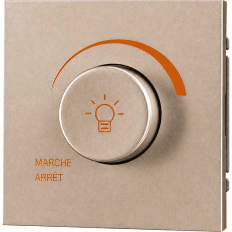 Interrupteur variateur mural 500W doré Soft Touch Série Z PC dimmer switch 500w 13 × 9 × 10 cm 150 g – Livraison gratuite