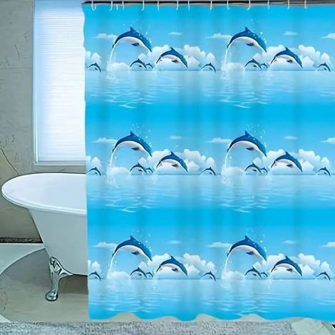Filiyano-Rideau de douche imperméable en PEVA (80-180 cm), avec 12 crochets, résistant à la moisissure et idéal pour la salle de bain.