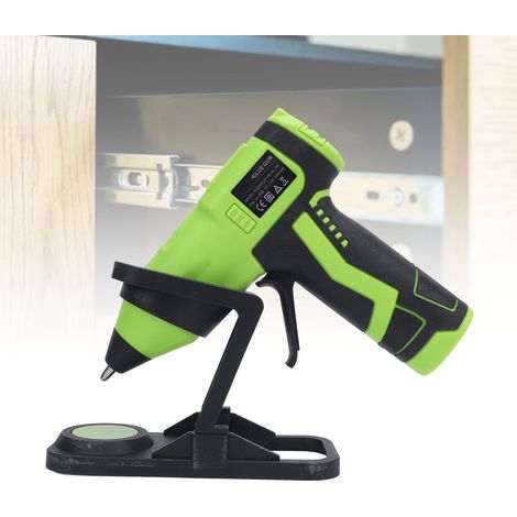 Juego multifuncional de pistola de pegamento termofusible USB inalámbrica de calentamiento rápido para manualidades y reparación de muebles, 7,4 V CC, aleación de aluminio, ABS, con 10 barras de pegam (1/5)