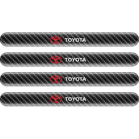 (4 poignées de porte) Protection adhésive pour poignées de porte de voiture, bande anti-collision, compatible avec Toyota Camry, Yaris, Hilux, Prius, Avensis, Auris et Corolla.