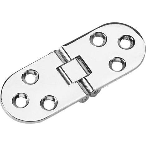 (Argent) Charnières à Bascule De Plateau Massif Arête Ronde Butler Satinée pour Tables Pliantes Machine à Coudre à Bord Arrondi en Alliage de Zinc à 180 Degrés, Plateaux Arrière à Rabattre.