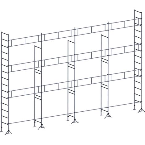 Echafaudage ES49 maçon 104 m² Garde-corps structure