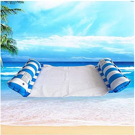 Hamac de piscine gonflable, matelas à eau 4 en 1, lit flottant pour piscine, plage, jardin, flottant, pliable