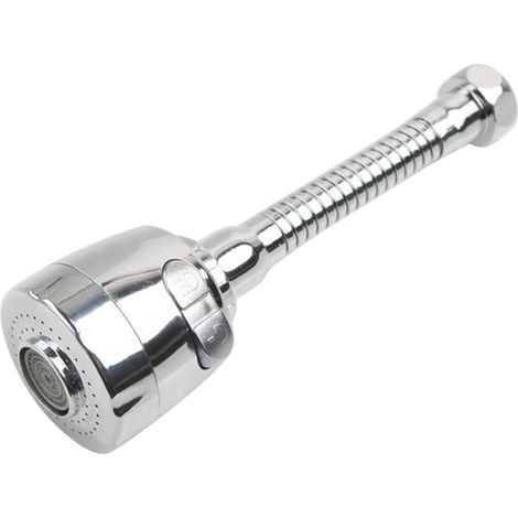 Sollbry Extensión de grifo. Rotación flexible de 360 grados, ducha de doble flujo y modo de aireación. El rociador del tanque de agua ahorra agua. (165 mm) (1/4)