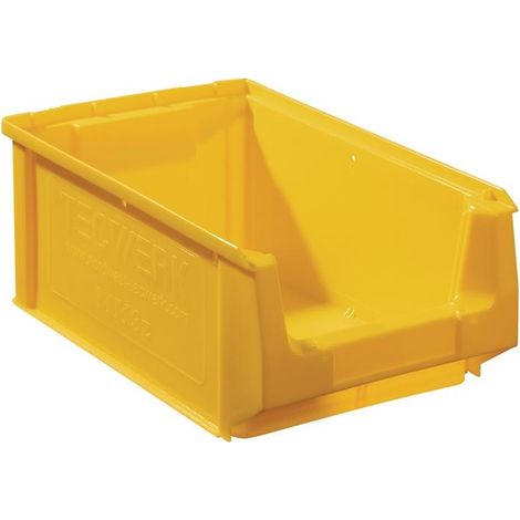 Bac de rangement visible L350/300xl210xH140mm PE jaune TECWERK (1/3)