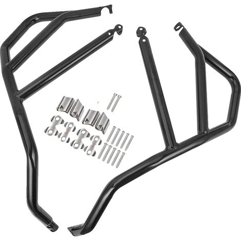Barras protectoras, protección del motor, refuerzo del chasis, negro. (1/2)