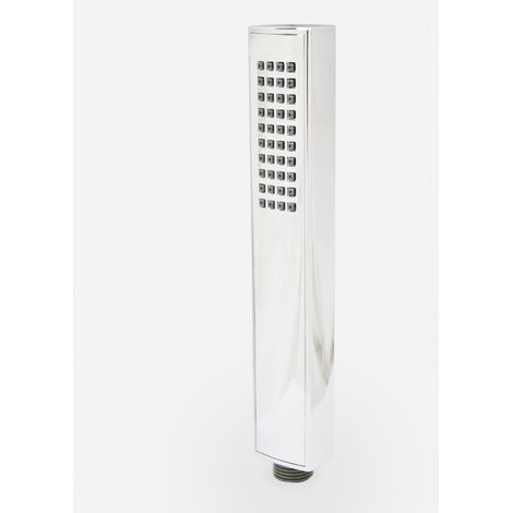 Bathroom Minimalist Modern Rectangular Shower Handset - Chrome (1/3)