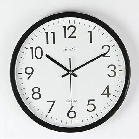 Orologio da parete moderno, design senza tempo con quadrante circolare ultra trasparente, super silenzioso, orologio da soggiorno, 25 cm/10" (1/4)