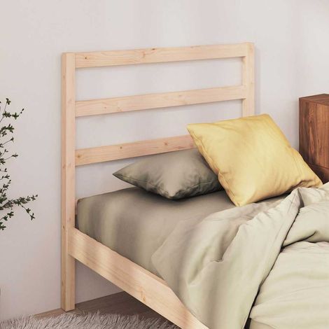vidaXL Cabecero de cama madera maciza de pino 95x4x100 cm (1/5)