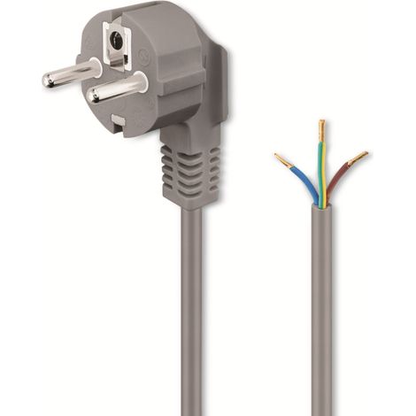GOOBAY Schutzkontaktkabel NK 103 G-150, 1,5 m, grau (1/2)