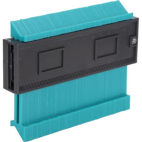Règle de Contour à Verrou pour Mesures Irrégulières - Accessoire de Menuiserie Vert 127mm / 5 pouces (1/5)