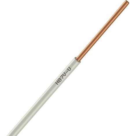 Nexans   01225020   Bobine de fil Electrique 1,5mm Ivoire Long 100m [ H07V U PASSEO 1 ] (1/2)