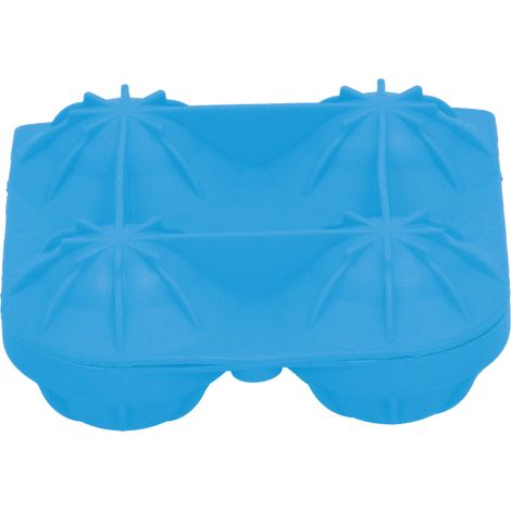 Moule à glaçons sphériques à 4 compartiments, outil pour fabriquer des boules de glace, idéal pour la maison, la cuisine, le bar et le restaurant (bleu). (1/5)
