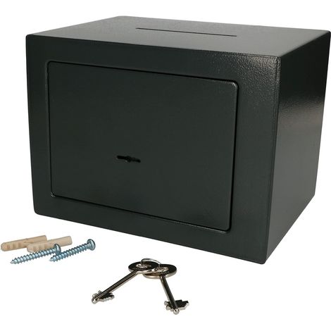 KOTARBAU Coffre-fort mécanique massif 23 x 17 x 17 cm avec serrure à clé. (1/5)