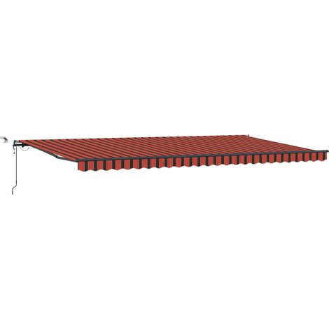 Maison Exclusive - Markisenstoff Orange und Braun 600 x 350 cm Po