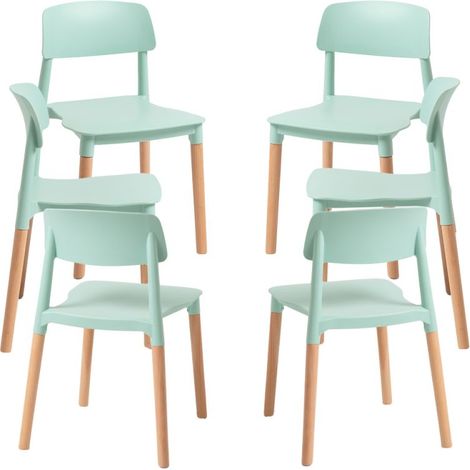 Packs Sillas Comedor - Pack 6 Sillas Estin - Celadón (1/5)
