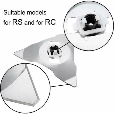 FOREHILL Lames De Rechange pour Robot Tondeuse, luck-88 Lames De Rechange pour Lames De Tondeuse Robot Robomow RS RC Premium - Lames De Rechange De Tondeuse Robot avec Un Concept Amélioré(1 pcs) (1/4)