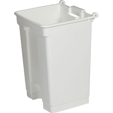 Cuve pour collecteur à pédale 45L - 39.5 x 38 x 57.4 cm - Blanc - Lot de 8 - Dbmark